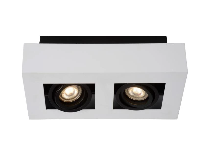 Lucide XIRAX - Deckenstrahler - LED Dim to warm - GU10 - 2x5W 2200K/3000K - Weiß - detail 1